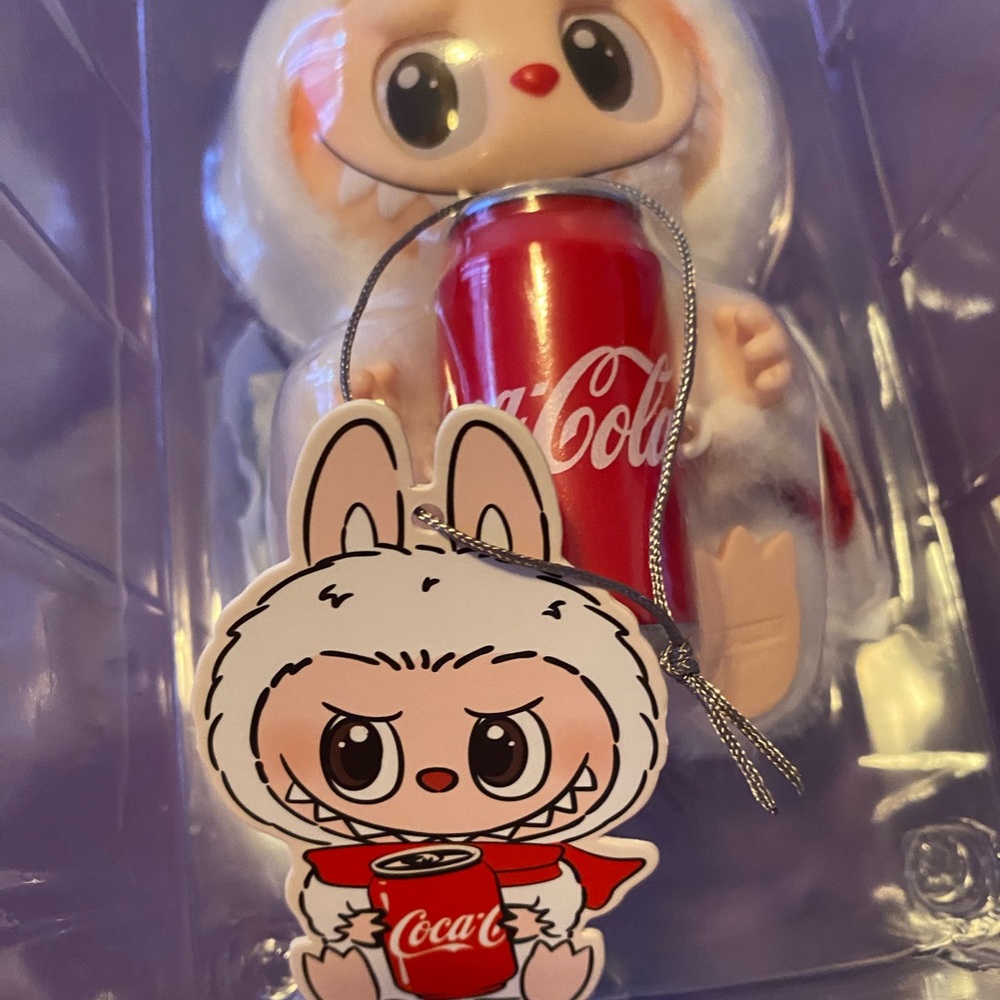 Coca-Cola Labubu Collectible with Red Can